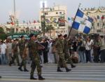 Ελληνικό στρατιωτικό  άγημα στον εορτασμό της 40ης επετείου της λιβυκής επανάστασης