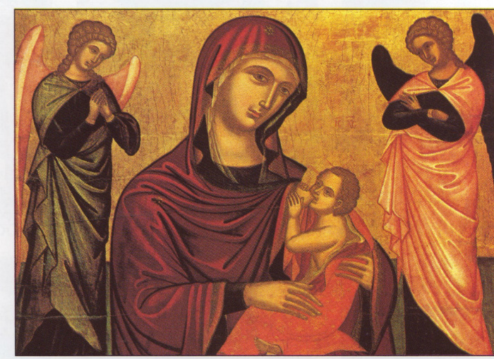 Παναγία Γαλακτοτροφούσα: Θηλάζει το νεογέννητο Χριστό
