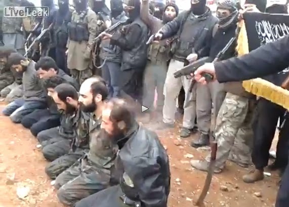 Βίντεο με ομαδική εκτέλεση Σύρων χριστιανών στρατιωτών από τους ισλαμιστές