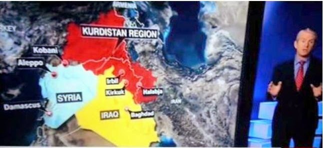Για τους Τούρκους το CNN πρέπει να ντρέπεται που έδειξε τον χάρτη με το που ζούνε οι Κούρδοι!
