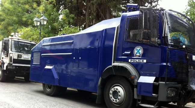 Και τα οχήματα τύπου “Αίας” της αστυνομίας κατά των αναρχικών