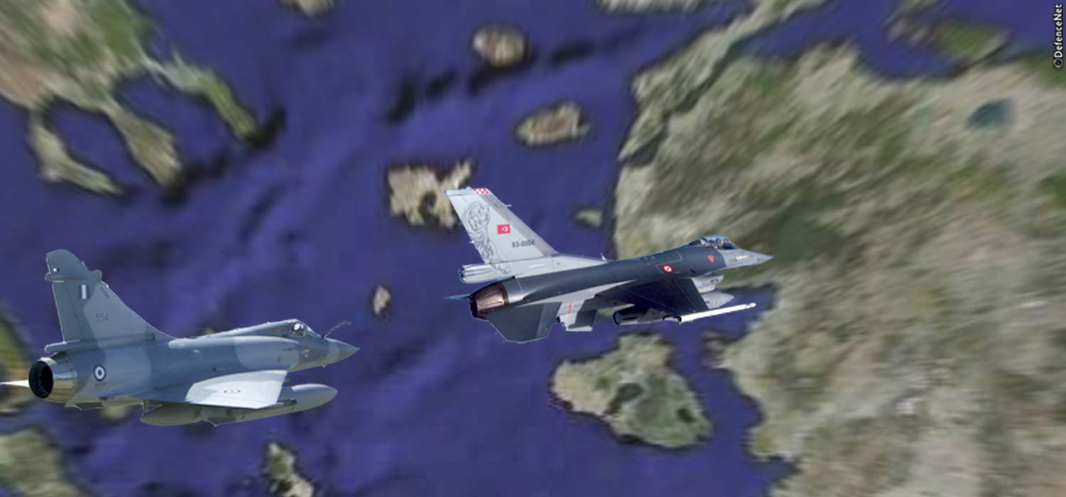 Νέες σκληρές αερομαχίες ελληνικών  και τουρκικών μαχητικών δυτικά από τη Λέσβο