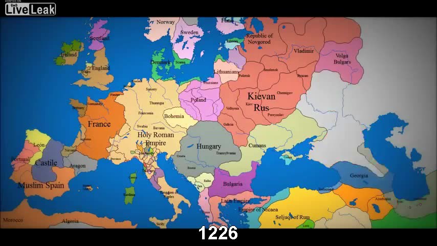 Πως άλλαξαν τα σύνορα της Ευρώπης τα τελευταία 1000 χρόνια μέσα σε ένα βίντεο 3 λεπτών