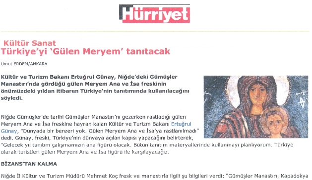 Η «Παναγία Γελούσα» προκάλεσε δέος στον Τούρκο υπουργό πολιτισμού