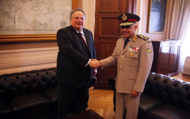 Στο Νίκο Κοτζιά ο αιγύπτιος υπουργός Άμυνας