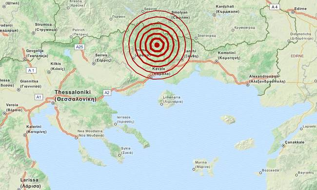 Σεισμός 4 Ρίχτερ μεταξύ Δράμας και Ξάνθης (εικόνα)