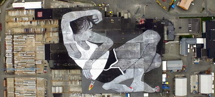 «Λίλιθ και Όλαφ» -Η μεγαλύτερη υπαίθρια τοιχογραφία στον κόσμο [εικόνα]