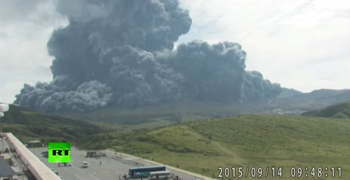 Ιαπωνία: «Ξύπνησε» το ηφαίστειο στο Όρος Άσο [Βίντεο]