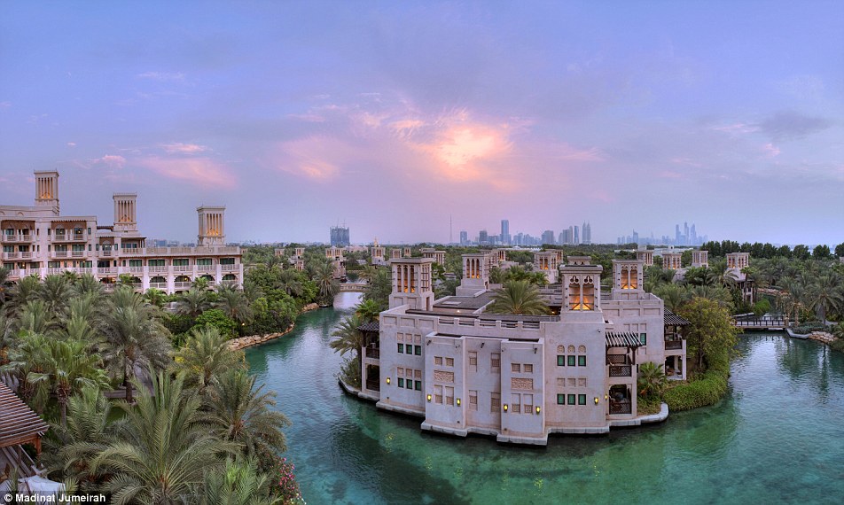  Take an abra ride along the turquoise waterways that flow through the luxurious Madinat Jumeirah hotel