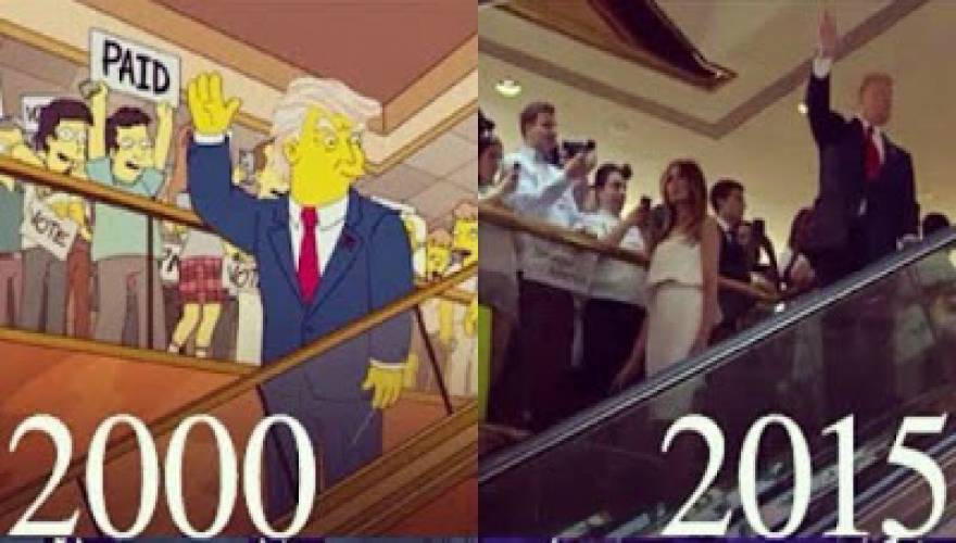 Θα τρίβετε τα μάτια σας: Επεισόδιο των Simpsons το 2000 παρουσιάζει τον υποψήφιο Πρόεδρο των ΗΠΑ το 2015! (βίντεο)