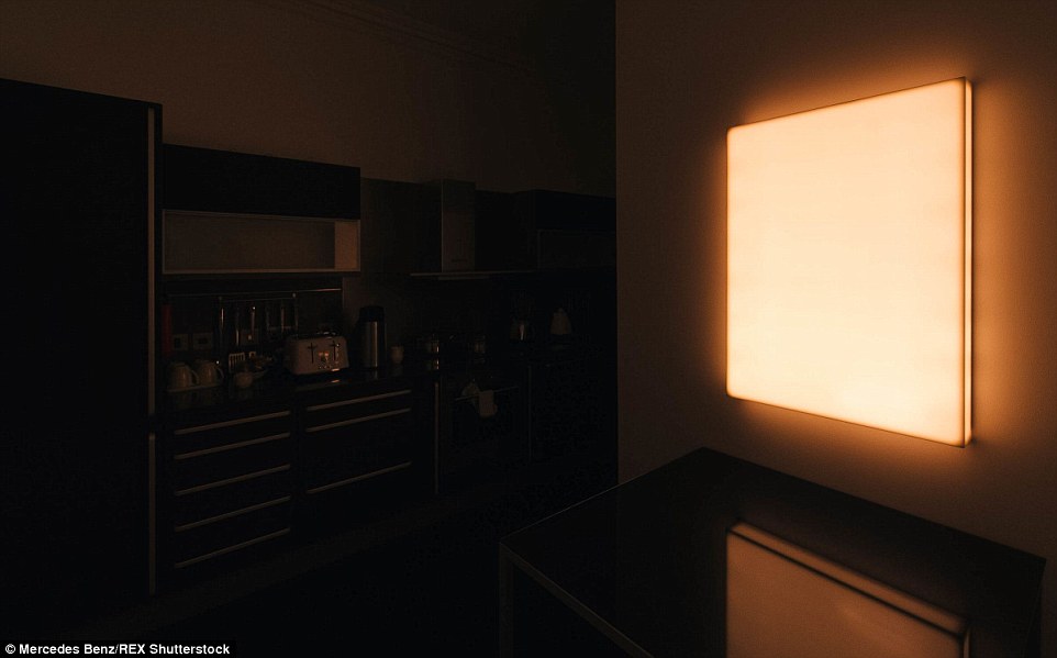  The kitchen has a large 'night light' giving it a warm hazey look in the small hours