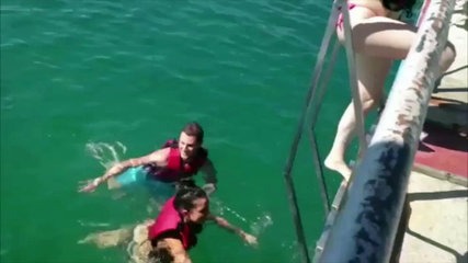 Αυτό το δελφίνι αποφασίζει να βοηθήσει μια κοπέλα να ανέβει στο σκάφος! [βίντεο]