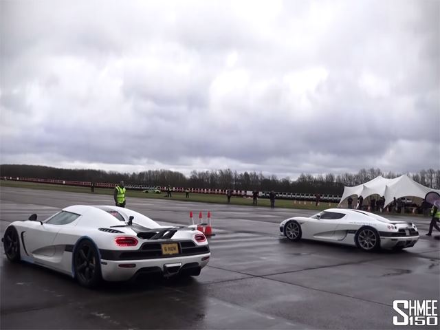 Δείτε δύο Koenigsegg σε ένα σπάνιο αγώνα drag (βίντεο)