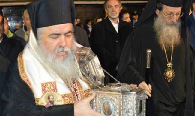 Υποδοχή της Τιμίας Κάρας του Αγίου Ραφαήλ στον Εύοσμο Θεσσαλονίκης