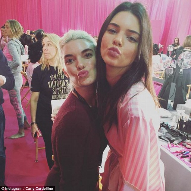  Carly went backstage at the Victoria's Secret Fashion Show last month and got the chance to chat with first-time participant Kendall Jenner 