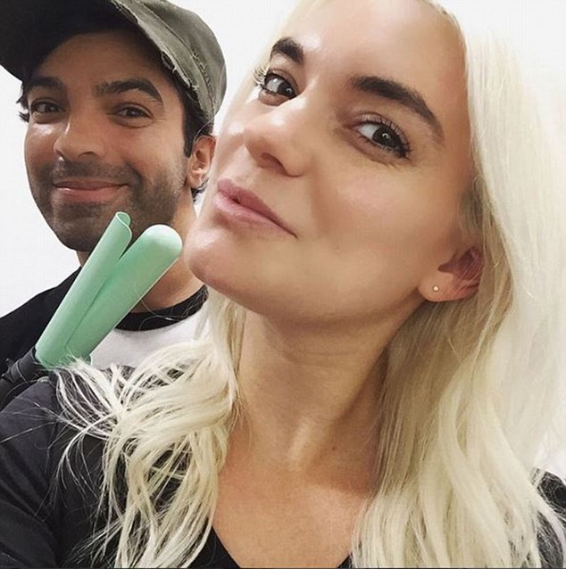 The morning after the Victoria's Secret Fashion Show taping, Carly met up with Harry Josh, one of Lily's hairstylists (pictured)