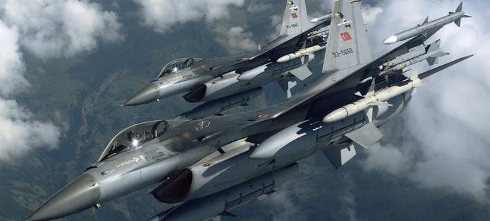 Σε τέσσερις παραβάσεις του FIR Αθηνών προέβησαν τουρκικά μαχητικά αεροσκάφη