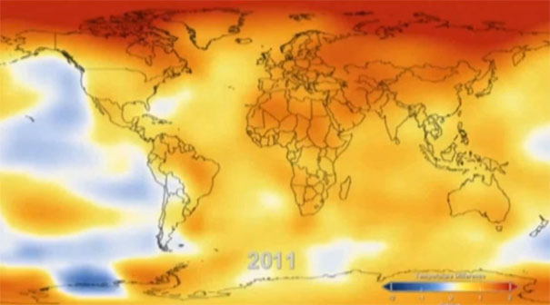 Η υπερθέρμανση του πλανήτη…από το 1880 ως σήμερα (βίντεο)