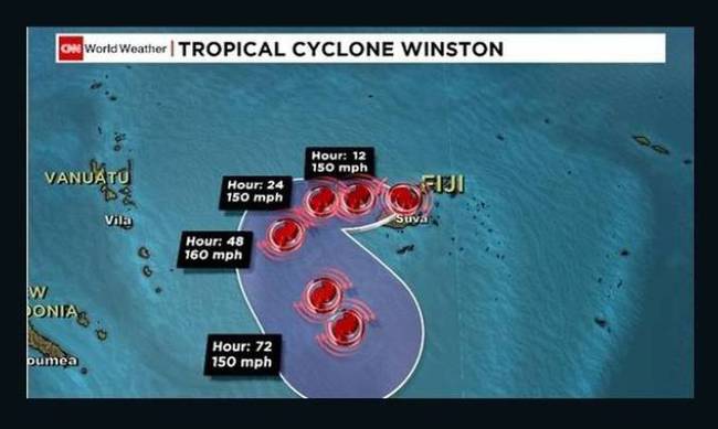 Σε κατάσταση έκτακτης ανάγκης τα νησιά Φίτζι μετά τον τυφώνα Γουίνστον