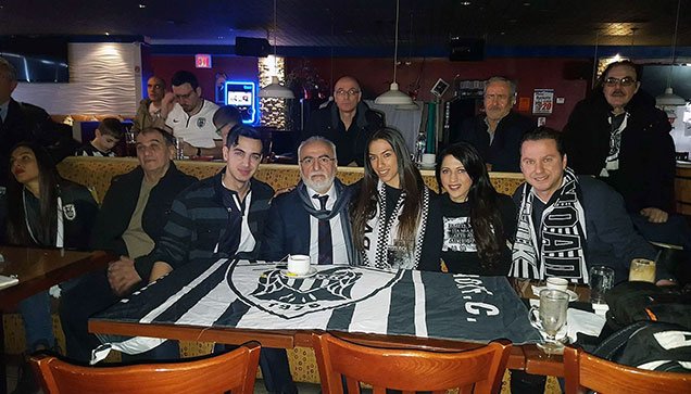 Με οπαδούς του ΠΑΟΚ στη Νέα Υόρκη είδε το ματς με τον Αστέρα Τρίπολης ο Ιβάν Σαββίδης