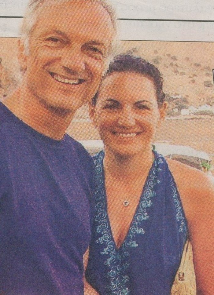 Η Όλγα Κεφαλογιάννη με τον σύζυγό της Μάνο Πενθερουδάκη στη φωτογραφία που ανάρτησε στο Instagram