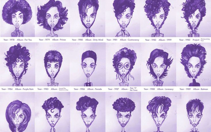 Prince: Οι μεταμορφώσεις του πρίγκιπα της ποπ μουσικής από το 1978 εως το 2013 (φωτό)