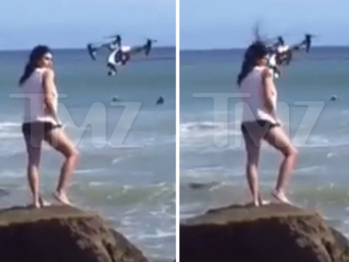 Drone χτυπά στο κεφάλι το μοντέλο Jess Adams κατά τη διάρκεια φωτογράφισης [βίντεο]