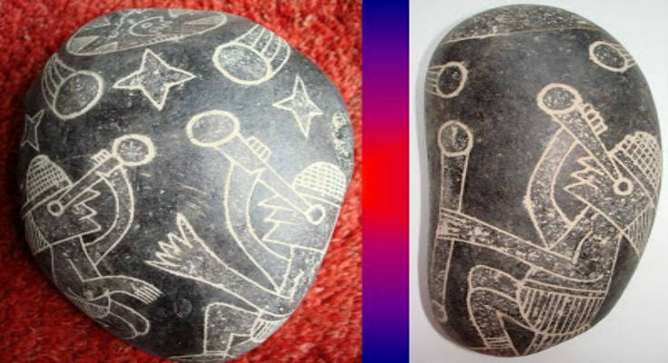 Περού: Ένα από τα μεγαλύτερα αινίγματα – Οι πέτρες Ica απεικονίζουν ανθρώπους να συνυπάρχουν με δεινόσαυρους [φωτό]