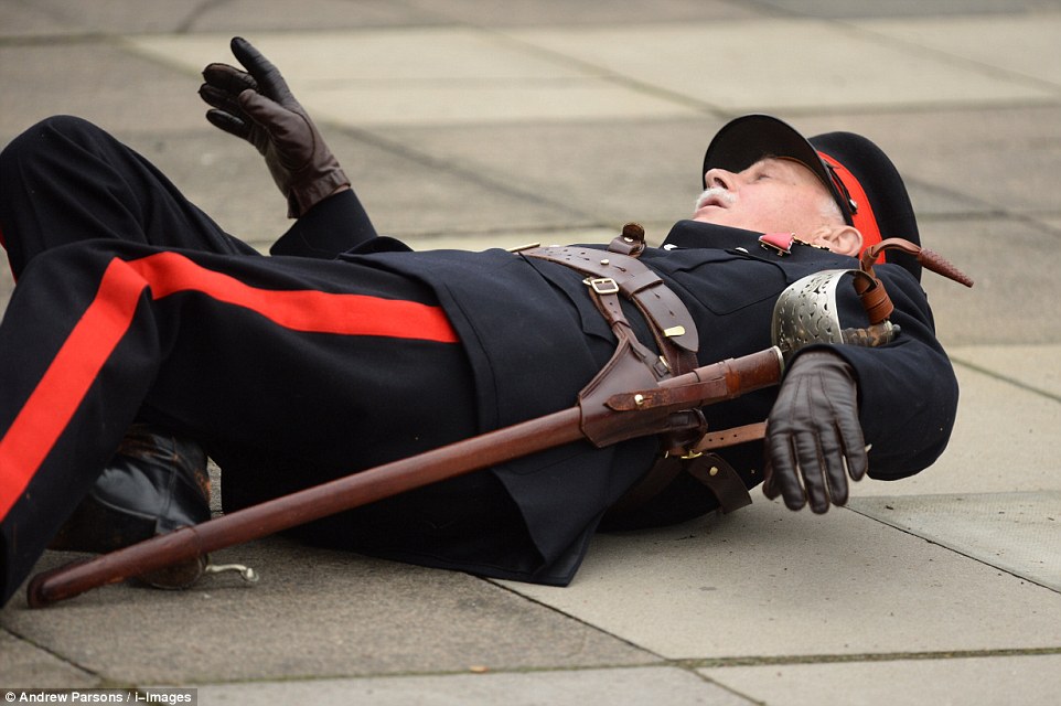 Vice Lord Lieutenant of Essex Jonathan Douglas-Hughes fell to the pavement shortly after the royals arrived in Harlow, Essex