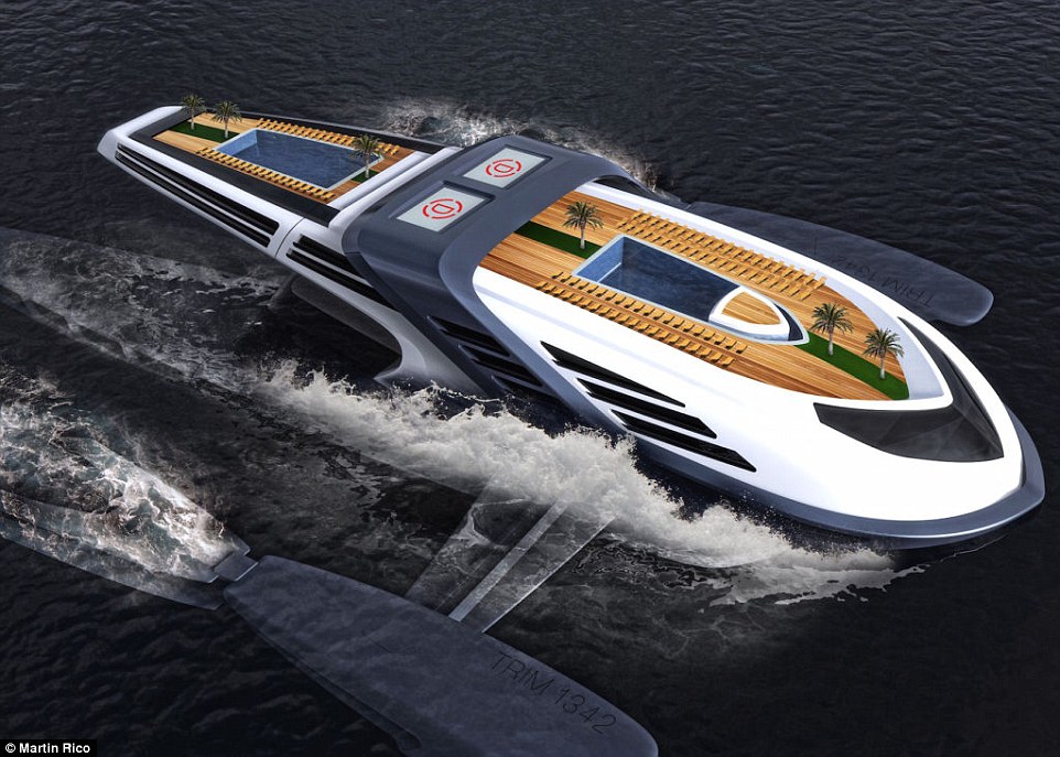 The futuristic design, named Seataci, was unveiled by Montreal-based Charles Bombardier in a magazine column