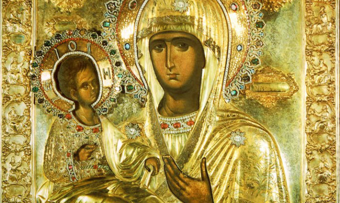 Παναγία Τριχερούσα: Μια από τις ξακουστές και θαυματουργές εικόνες της Θεοτόκου που βρίσκεται στο Άγιο Όρος