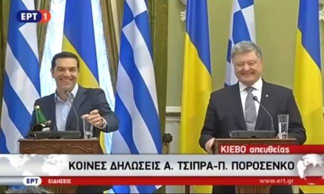 Βίντεο: Ο πρωθυπουργός αφήνει τον Π.Ποροσένκο… κόκαλο και πάει να πιει νερό! (βίντεο)