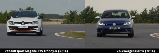 Renault Mégane 275 Trophy-R vs Volkswagen Golf R: Δοκιμάζοντας δύο από τα πιο ικανά GTI στην πίστα (βίντεο)