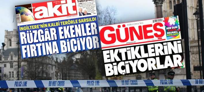 Τουρκία: «Όποιος σπέρνει ανέμους θερίζει θύελλες» – Τίτλος σε φυλοκυβερνητική εφημερίδα για την επίθεση στο Μάντσεστερ (φωτό)
