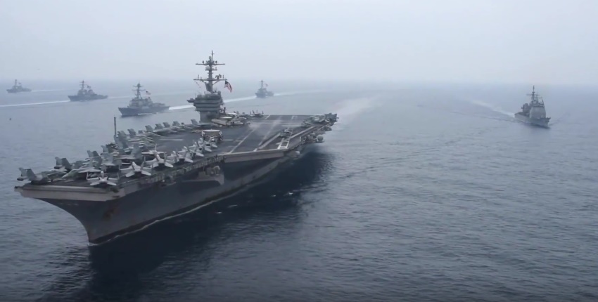 Ισχύς εν τη ενώσει: USS Vinson και USS Reagan στα νερά της Ιαπωνίας! (βίντεο)