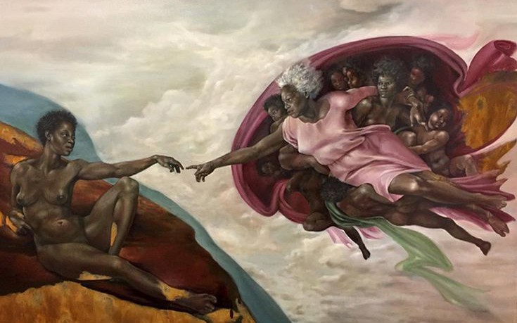 Ζωγράφος οραματίστηκε τον Θεό ως μαύρη γυναίκα και προκάλεσε αντιδράσεις