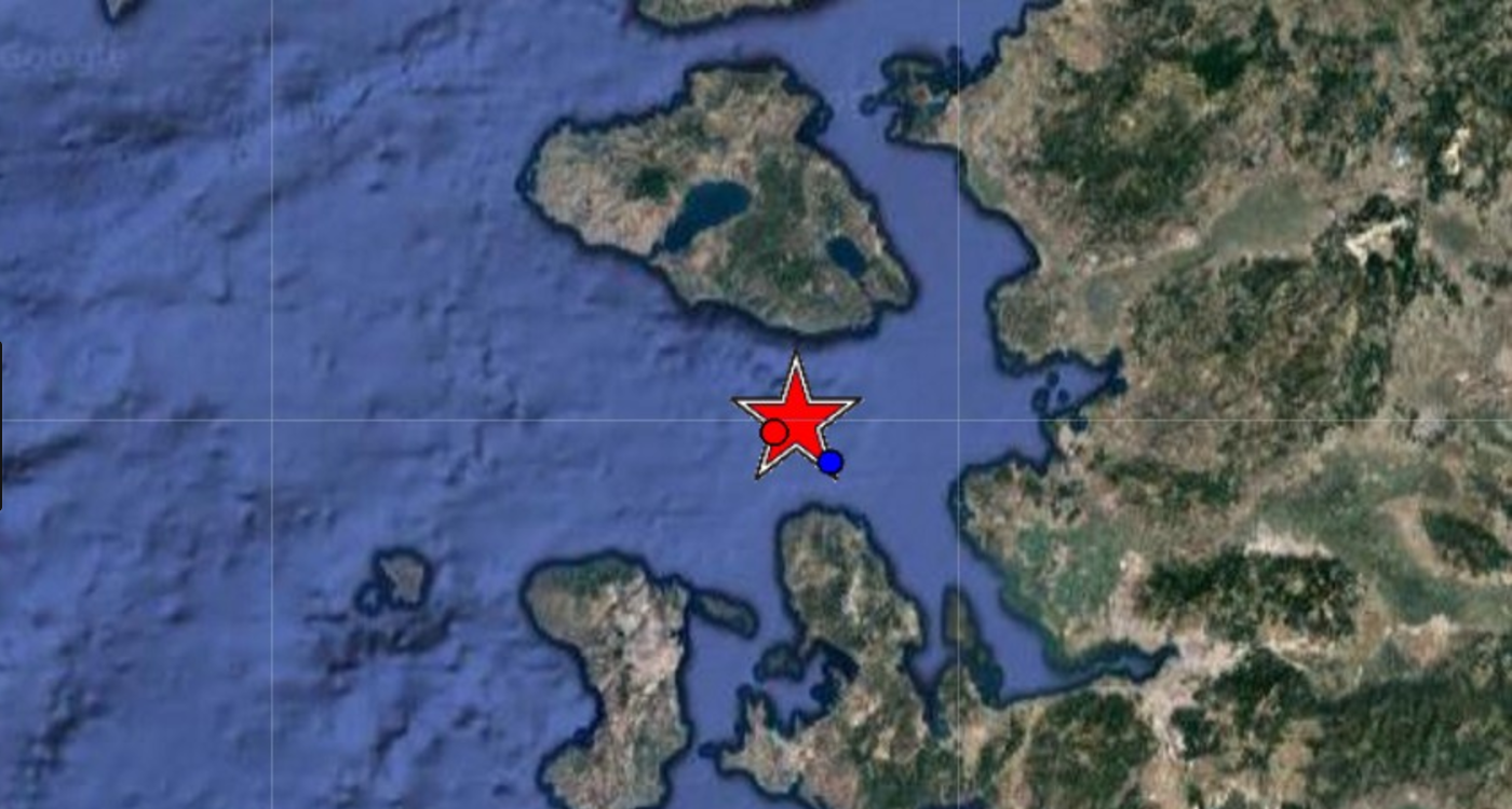Σεισμός κοντά στη Χίο 3,7 Ρίχτερ