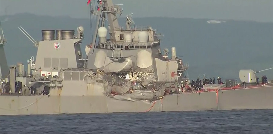 Ευχαριστίες Ντ. Τραμπ στους Ιάπωνες για την βοήθεια στο USS Fitzgerald (φωτό, βίντεο)