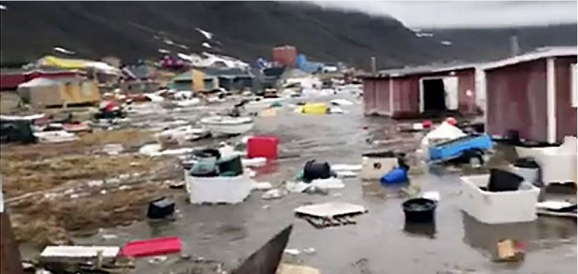 Γροιλανδία: Ισχυρό τσουνάμι παρέσυρε 11 σπίτι -Αγνοούνται τέσσερα άτομα (φωτό)