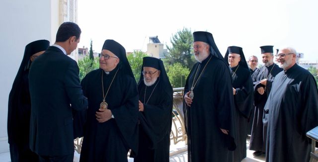 Συρία: Συνάντηση αντιπροσωπίας της Μελχίτικης Ελληνικής Καθολικής Εκκλησίας με τον Μπασάρ αλ Άσσαντ (φωτό)