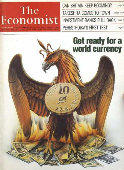 Economist: Προετοιμαστείτε το 2018 για το νέο παγκόσμιο νόμισμα τον Φοίνικα