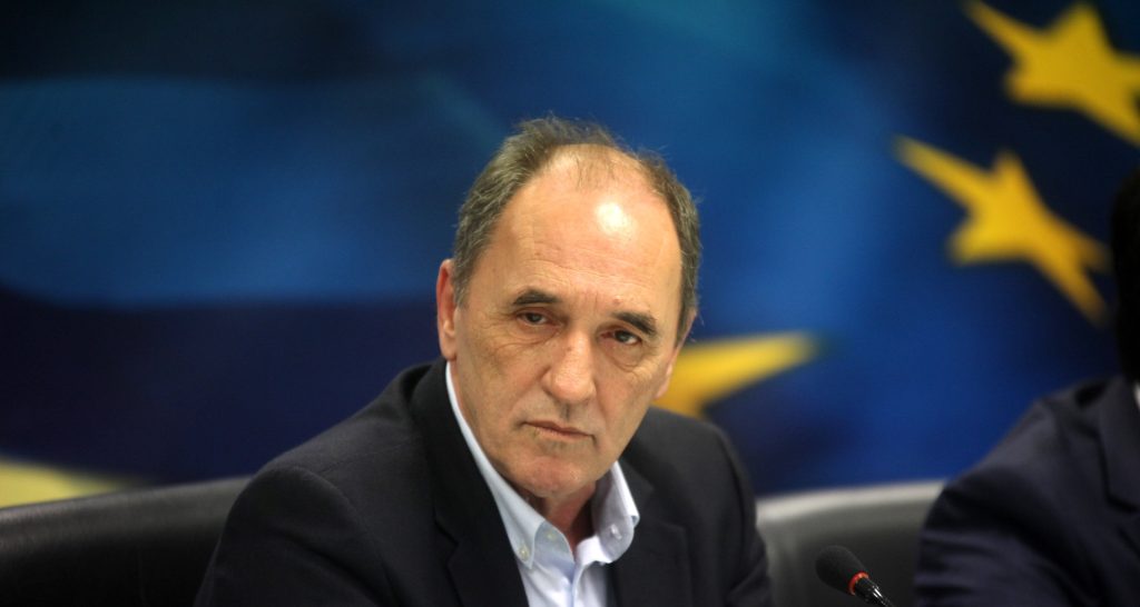 Συνάντηση του υπουργού ΥΠΕΝ Γ.Σταθάκη με τη διοίκηση της «Ελληνικός Χρυσός»