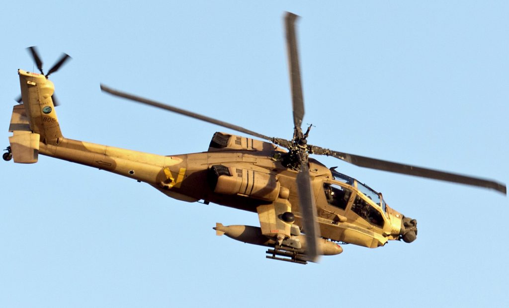 Συνετρίβη ισραηλινό επιθετικό ελικόπτερο τύπου AH-64 Apache «Peten»