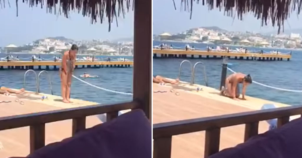 Νεαρή Τουρκάλα σταματά το μπάνιο της και προσεύχεται με το μπικίνι της – Αντιδράσεις στο διαδίκτυο (βίντεο)