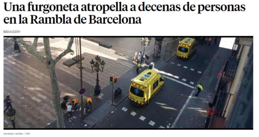 Βίντεο: Η στιγμή που η αστυνομία της Βαρκελώνης περικυκλώνει το λευκό βαν!
