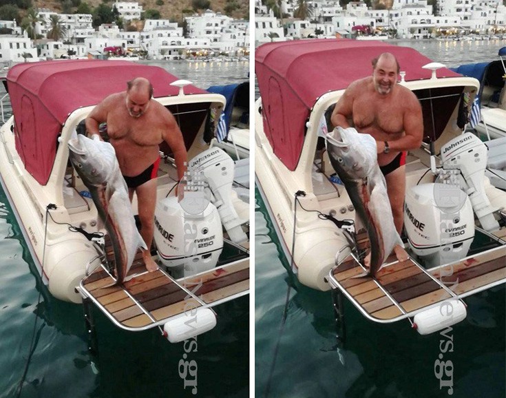 Κρήτη: Χανιώτης έβγαλε ψάρι 30 κιλών στο Λουτρό Σφακίων (φωτό)
