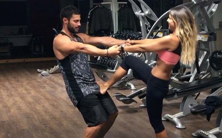 Κ. Βασάλος και Σόφη Πασχάλη κάνουν τα «κόλπα» τους στο γυμναστήριο (βίντεο)