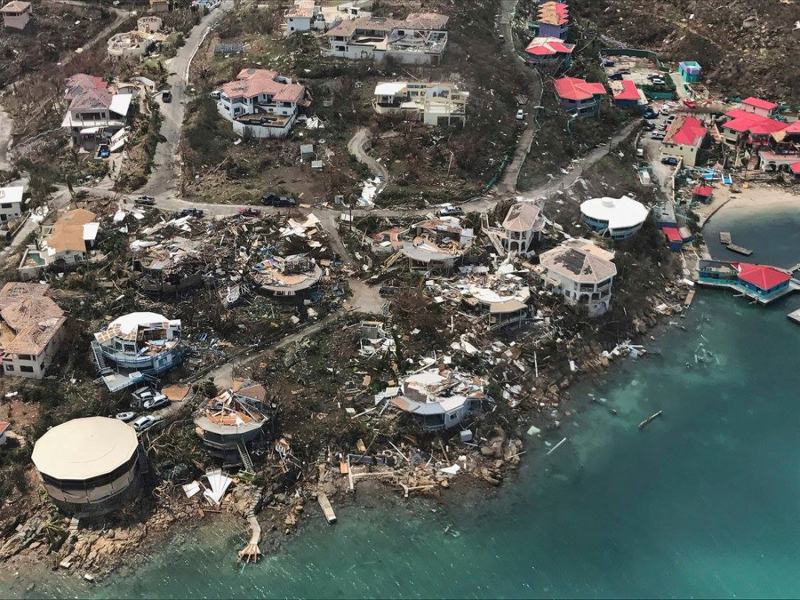 Εικόνες καταστροφής στις Βρετανικές Παρθένες Νήσους λόγω του τυφώνα «Ίρμα» – 6 νεκροί (φωτό)