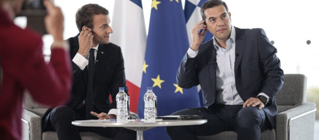 Εμμ. Μακρόν: «Οι γαλλικές εταιρείες δεν έφυγαν ποτέ από την Ελλάδα» (φωτό)
