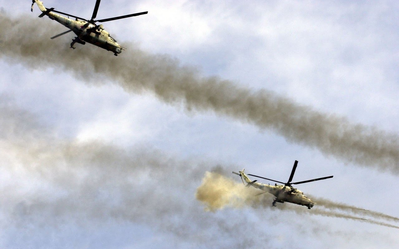 Βίντεο: Ρωσικά επιθετικά ελικόπτερα «εξαερώνουν» τις ορδές των ισλαμιστών στην Ιντλίμπ
